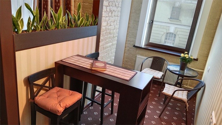 Апартаменты 3-местный 2-комнатный (с балконом и ванной)