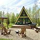 Участок с домиком «Репа» А-фрейм категории Стандарт, Экоферма Ланьдиво, Серпухов