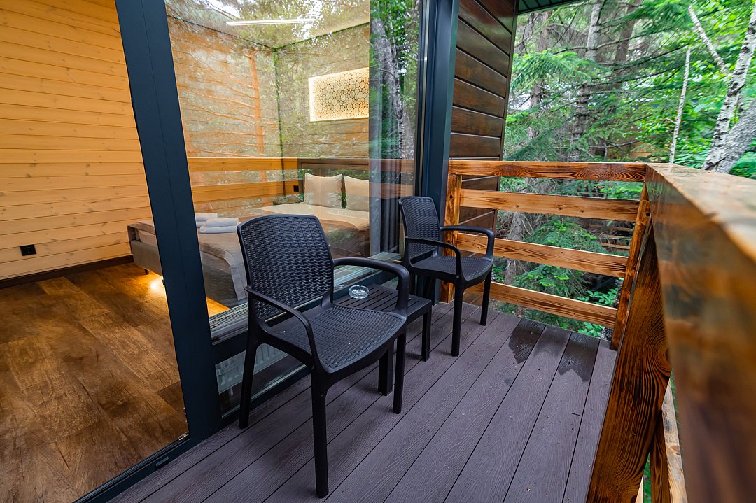 Стандартный 2-местный 1-комнатный (с балконом и видом на горы)