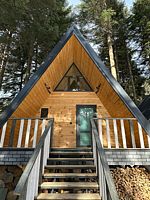 Афрейм А-фрейм 4-местный 2-этажный, с балконом, Wood Palace, Архыз