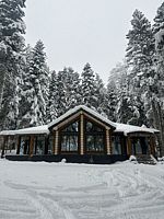 Дом Большой сруб с тремя спальнями, терраса, Wood Palace, Архыз