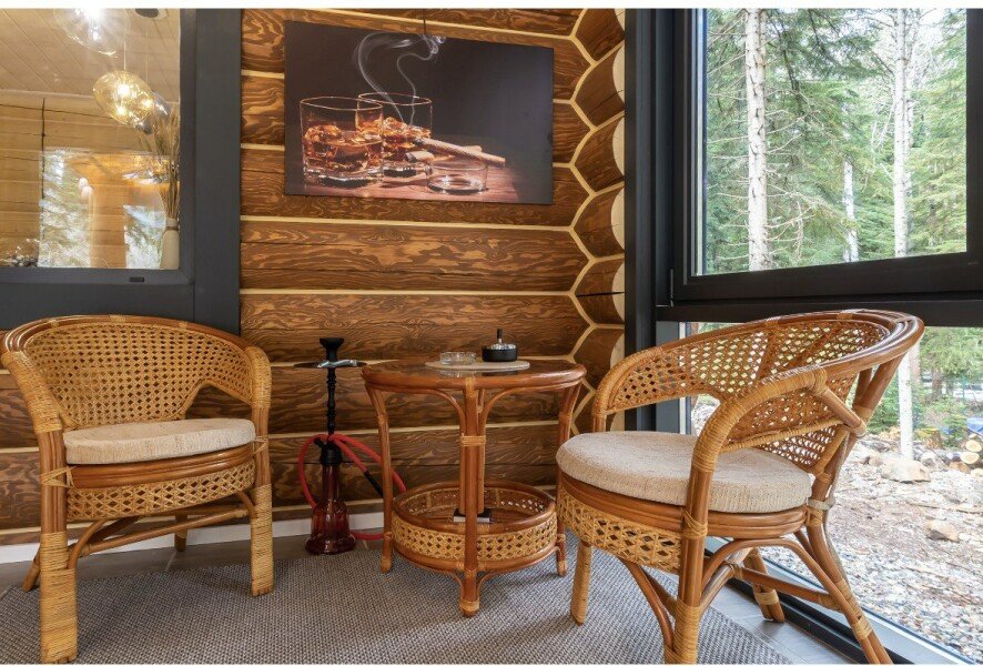 Дом 10-местный 3-комнатный Большой сруб (терраса)