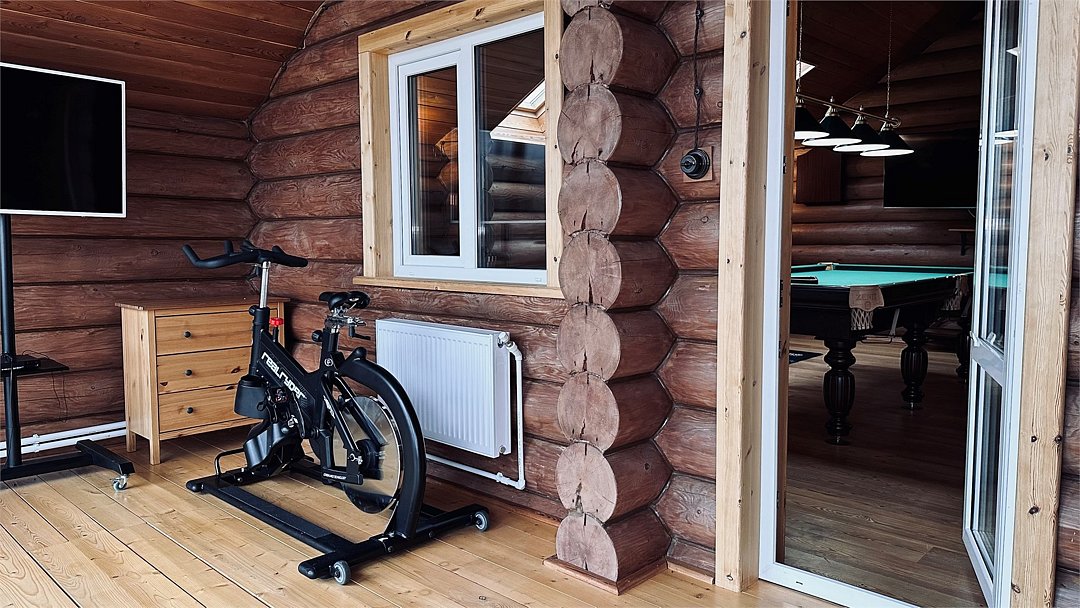 Коттедж 4-местный 4-комнатный (№1, с баней, камином и верандой)