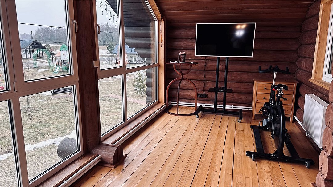 Коттедж 4-местный 4-комнатный (№1, с баней, камином и верандой)