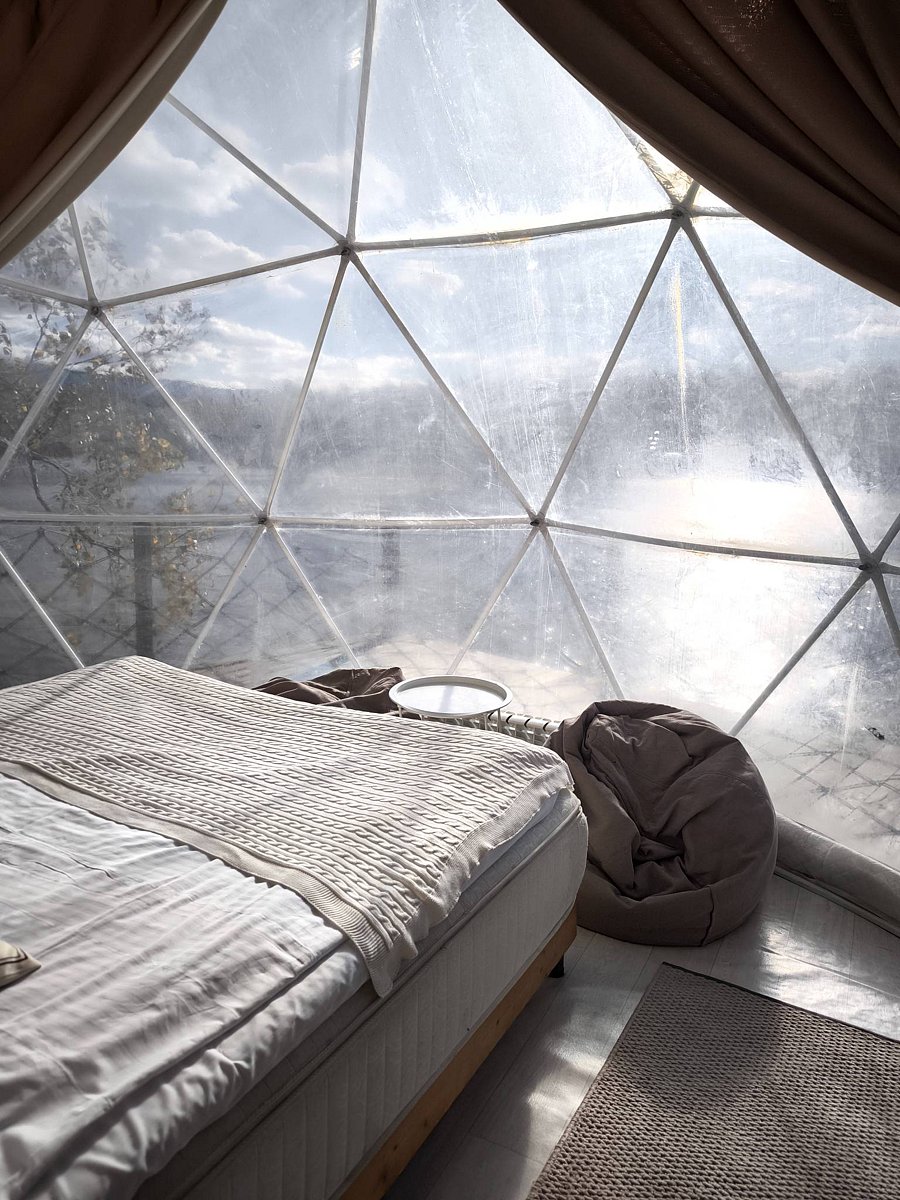 Фото 1 из отзыва о глэмпинге Шале на воде