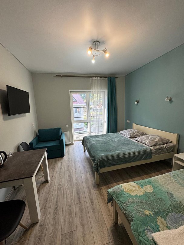 Стандартный 4-местный 1-комнатный