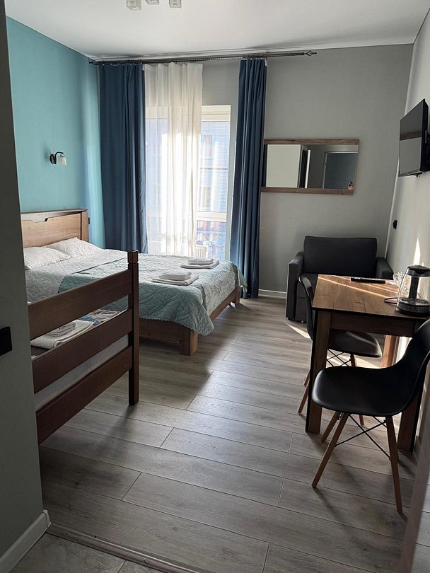 Стандартный 4-местный 1-комнатный