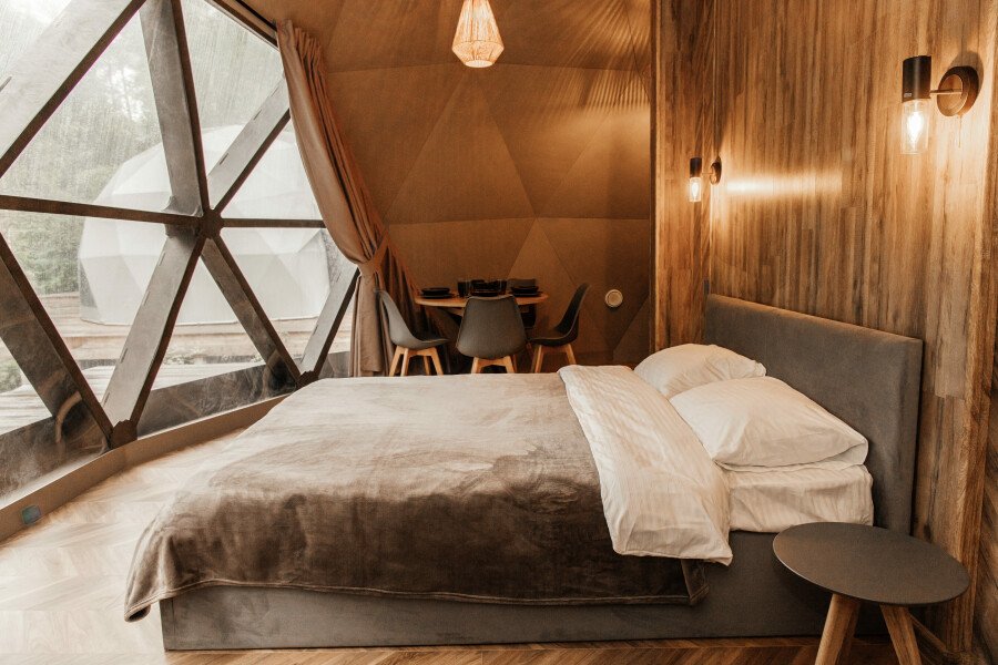 Купольный дом Premium с видом на лес