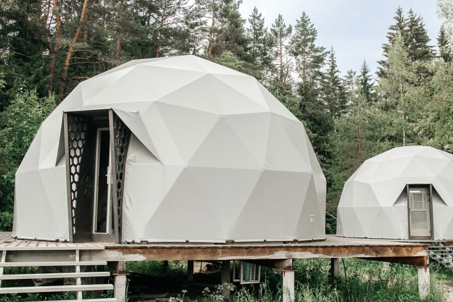 Купольный дом Premium с видом на лес