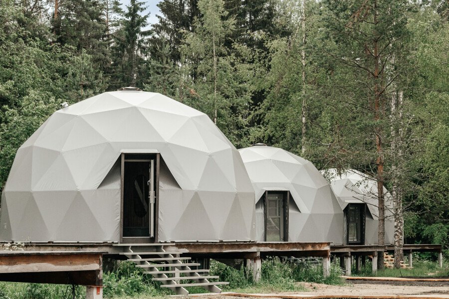 Купольный дом Premium с видом на лес