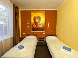 Двухместный номер с 2 отдельными кроватями стандарт 4, Гостевой дом Счастливый слон, Адлер