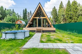 Двухместный коттедж двуспальная кровать, Частный дом InHome24 Уютный дом А-фрeйм Ольховка, Васюково