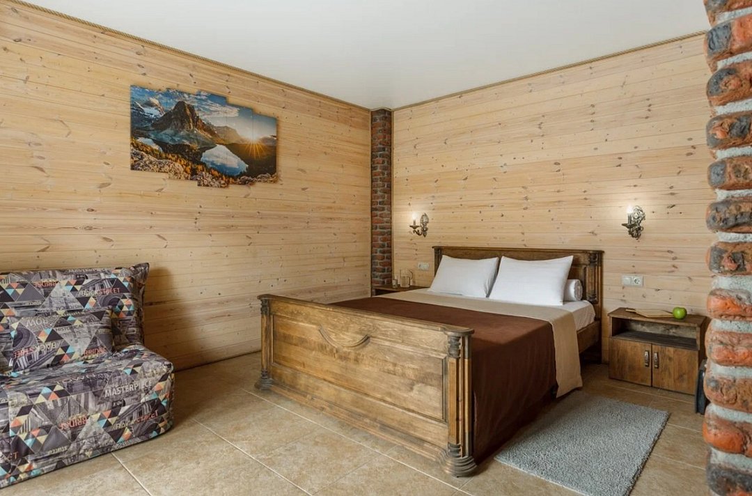 Комфорт 2-местный 1-комнатный Семейный (с балконом и кухней)