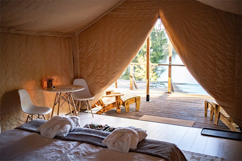 Тент-хаус Терраса 4-местный 2-комнатный (с двумя лоджами)