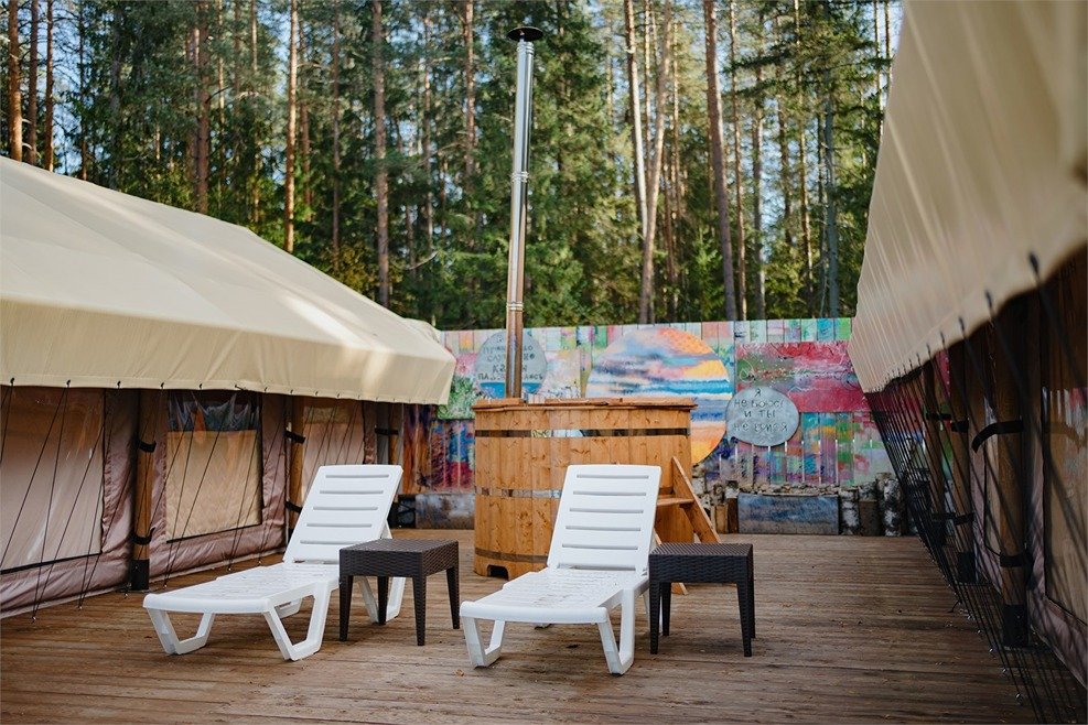 Тент-хаус Терраса 4-местный 2-комнатный (с двумя лоджами)