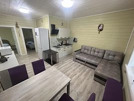 Четырёхместный коттедж с 2 комнатами 2 двуспальные кровати, Частный дом  Новый загородный дом, Клин