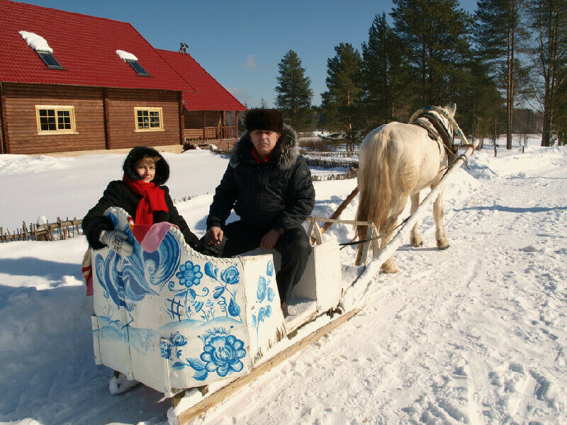 Катание на санях