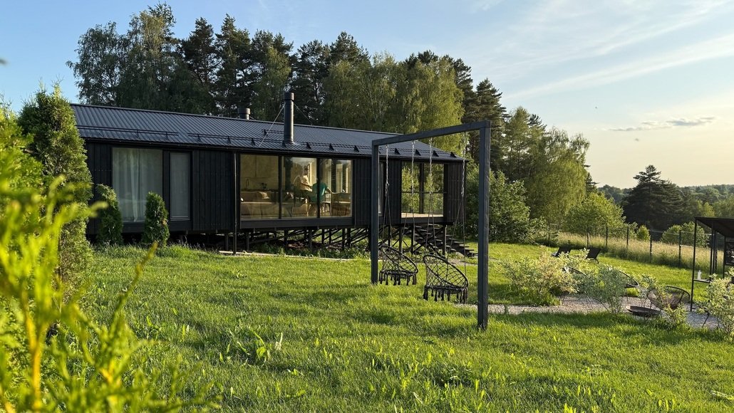 Дом Кедр Видовой с панорамной сауной и чаном Лес_Озеро_Дом, Московская область, село Семеновское Ступинский район деревня Дубечино