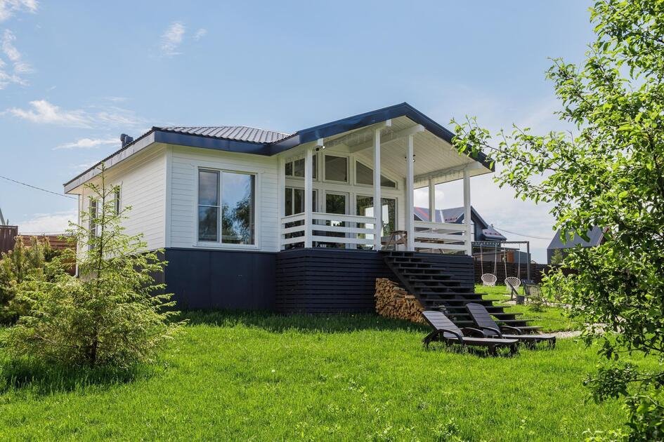 Дом Видовой White с сауной и чаном Лес_Озеро_Дом, Московская область, село Семеновское Ступинский район деревня Дубечино село Ивановское, городской округ Ступино