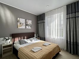Апартаменты DELUXE с кухней, 2-комнатный, Гостевой дом Шоколад, Сириус