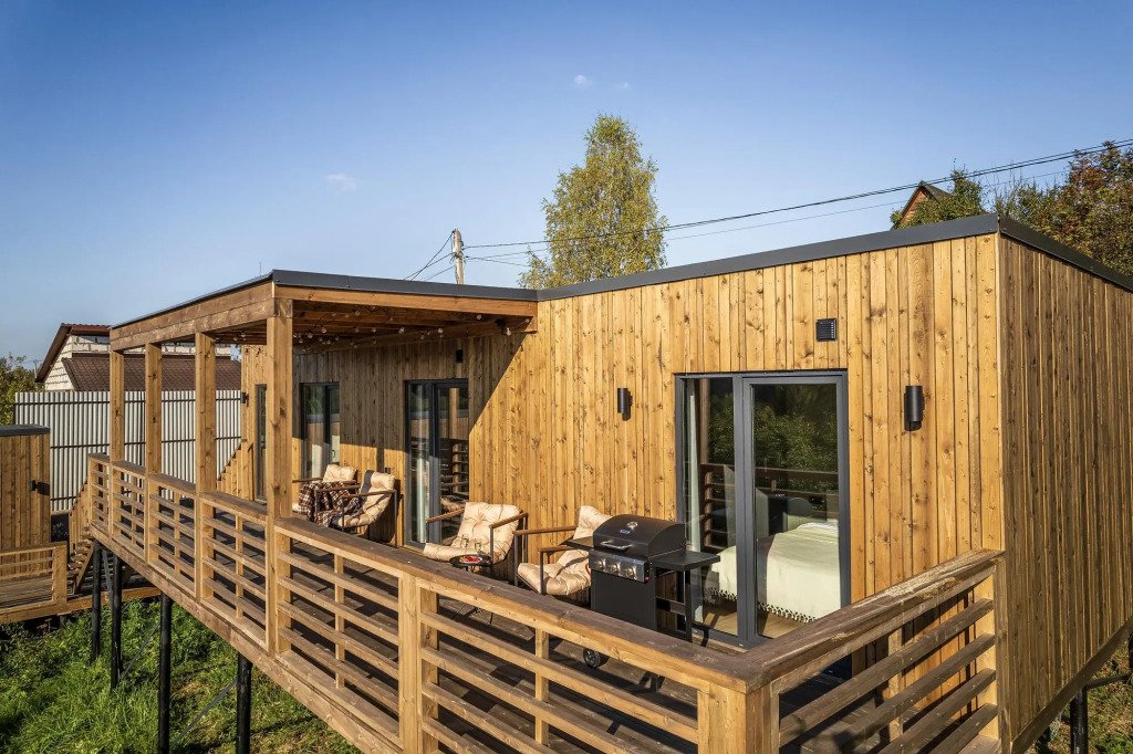 Частный Дом с Видом на Закат и Панорамной Баней, Московская область: фото 2