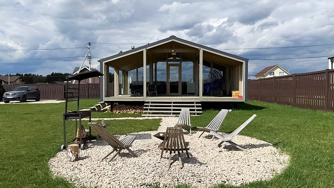 Дубльдом с камином Лес_Озеро_Дом, Московская область, село Семеновское Ступинский район