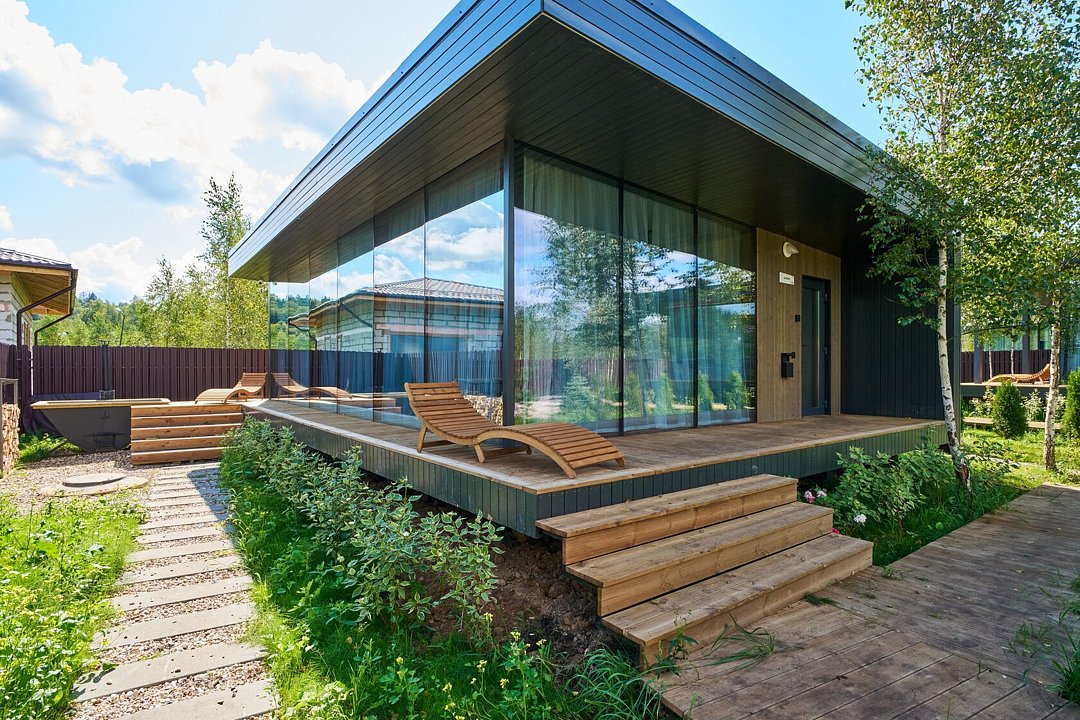 Дом Панорама Ривер 24 маленький Лес_Озеро_Дом, Московская область, Бекетово Ступинский район Москва Ступино село Семеновское
