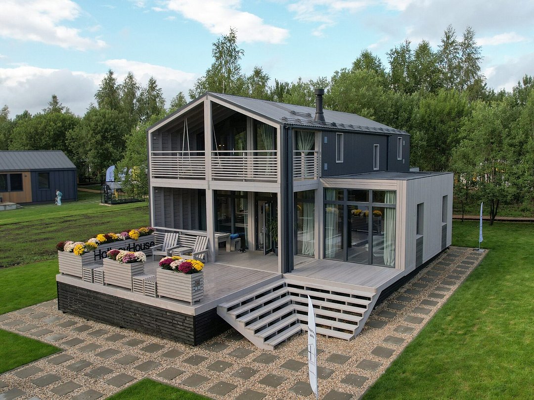 Дом Опен большой Лес_Озеро_Дом, Московская область, Якунино Истринский район деревня Ламишино