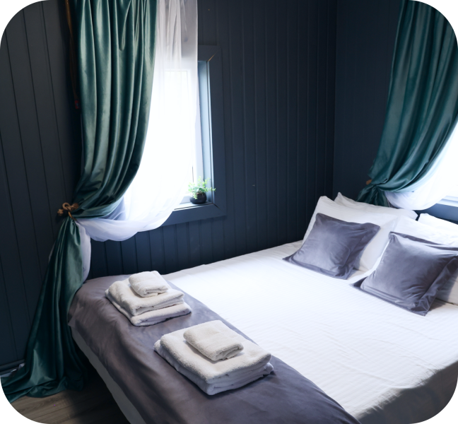 Коттедж 2-местный 2-комнатный (Мятный Лофт)