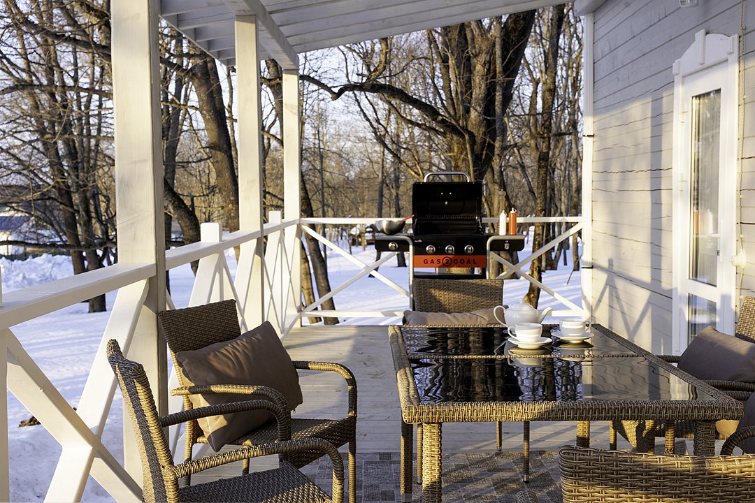 Флигель 4-местный 3-комнатный (3 спальни, у пруда)