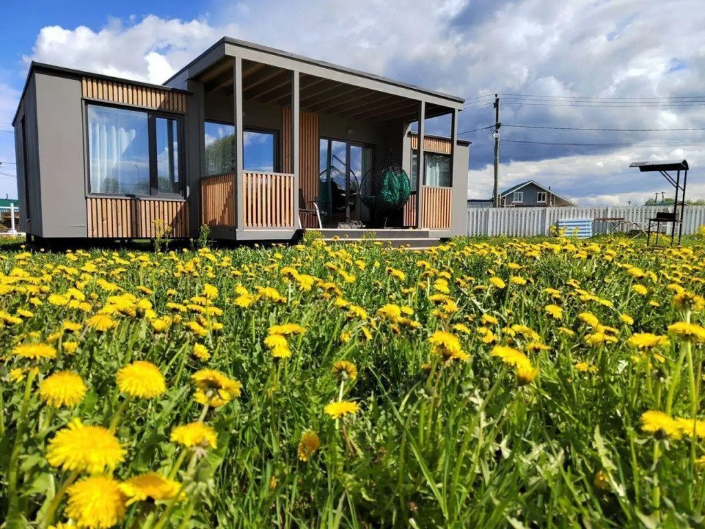 Дом на Oзерe Cухoдoльcкое, Ленинградская область, Удальцово 