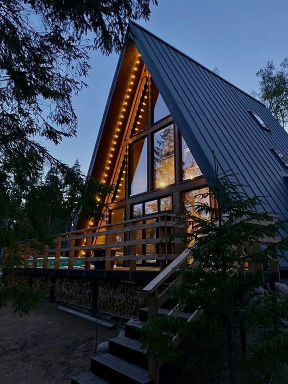 Частный дом Grand Aframe у Финского залива, Ленинградская область, поселок Пески Выборгский район