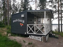 Двухместный коттедж двуспальная кровать, Коттедж Медвежья лапа, Суоярвский район