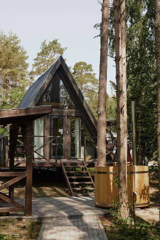 Шале A-Frame, Республика Карелия, деревня Ууксу 