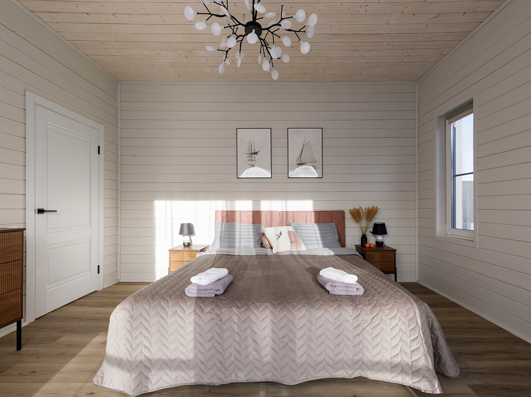 Дом 6-местный 3-комнатный (У леса на опушке с балконом)