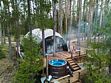 Лодж с купелью с красивым видом из окна, Глэмпинг Forest Lake, поселок Рощино