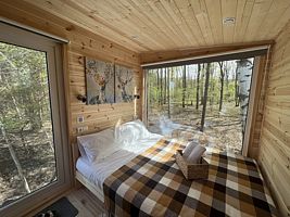 Двухместный номер Deluxe с красивым видом из окна двуспальная кровать, Глэмпинг Побег из города, село Кушнаренково