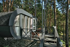 Капсула с балконом и с видом на озеро, Загородный комплекс Кристалл-Тургояк, Миасс