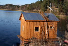 Домик на понтонах, База отдыха Киселевка, Лахденпохский район