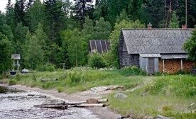Дом у озера, База отдыха Бухта Брусно, Прионежский район