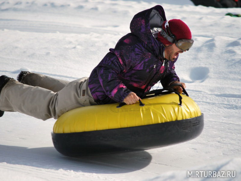 катание на ватрушке