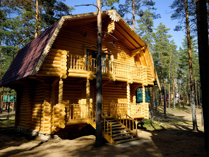 Вид на коттедж