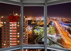 «Sky Apartment ЖК Манхэттен 16 этаж», Студия, Яковлева, 5, ID 74-057, База отдыха "ИннХоум Апартаменты", Челябинск