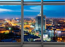 «Luxor 13 этаж», 2 комн. квартира с сауной, Цвиллинга, 34, ID 74-030, База отдыха "ИннХоум Апартаменты", Челябинск
