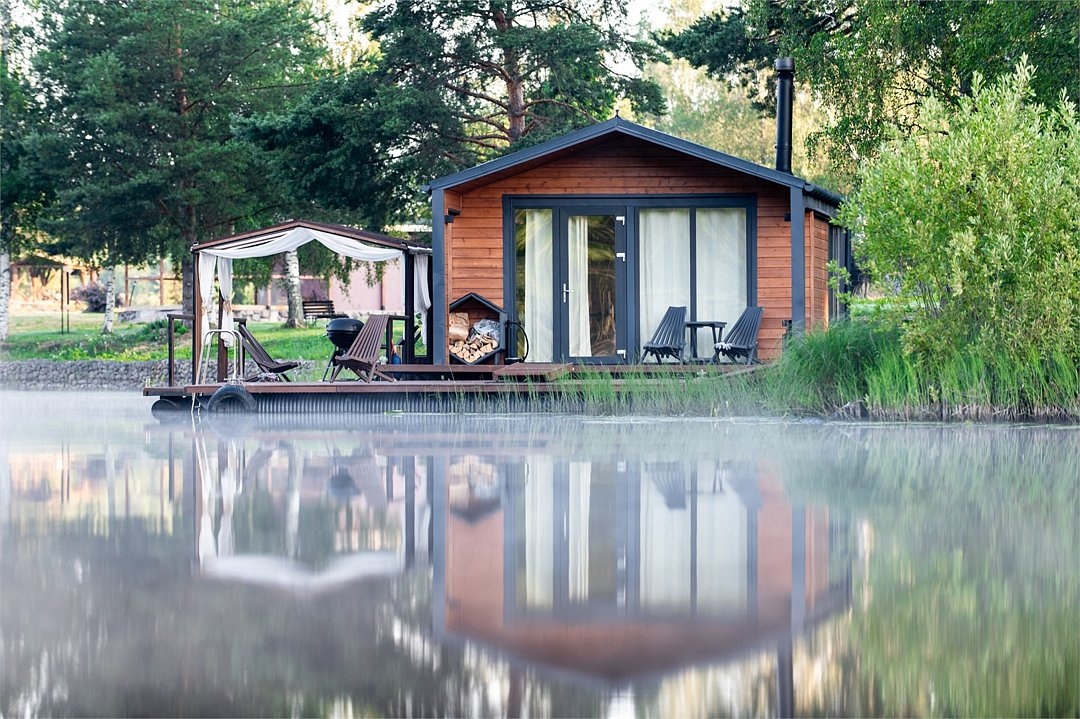 База отдыха «Наедине» — дома на воде, Ленинградская область, Мельниково 