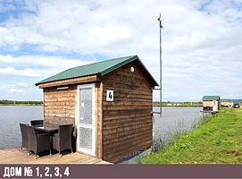 Летний домик на воде №3, База отдыха ФИШФАРМ116, поселок Куланга