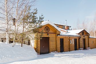 Дом семейного отдыха Деревянный дом с баней