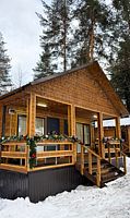 Дом с общей терассой 4 (двуспальная кровать), База отдыха Спокойствие (Сабр), Архыз