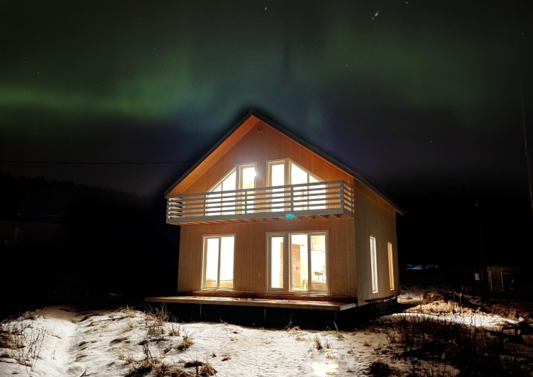 Двухэтажный дом с 3-мя спальнями, террасой и панорамными окнами, Республика Карелия: фото 3