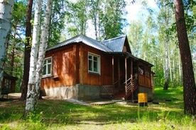 Деревянный дом, База отдыха Алмаз, Увильды